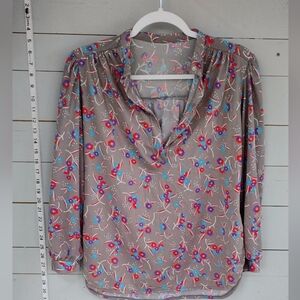 Floral Print Blouse - Multicolor